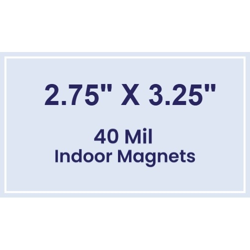 Magnet - 2.75x3.25 Square Corners - 40 Mil