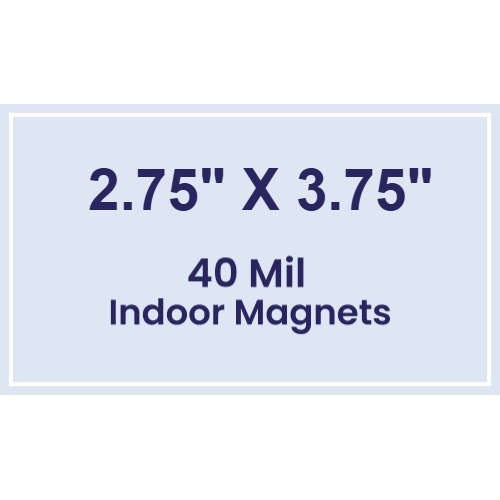Magnet - 2.75x3.75 Square Corners - 40 Mil