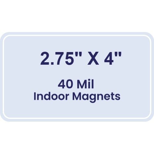 Magnet - 2.75x4 Round Corners - 40 Mil