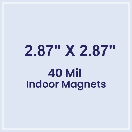 Magnet - 2.87x2.87 Square Corners - 40 Mil
