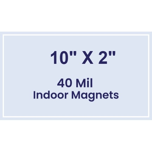 Magnet - 10x2 Square Corners - 40 Mil