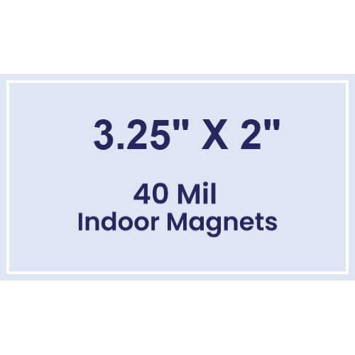Magnet - 3.25x2 Square Corners - 40 Mil