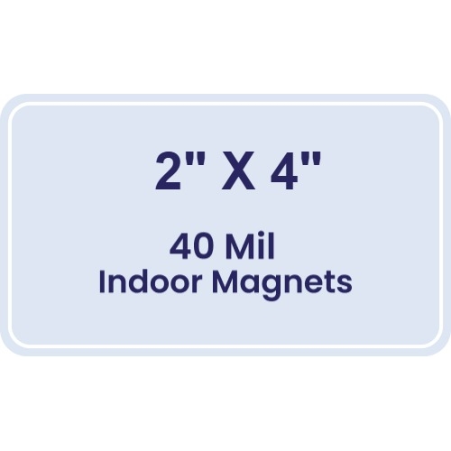 Magnet - 2x4 Round Corners - 40 Mil