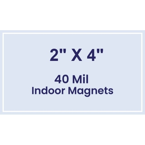 Magnet - 2x4 Square Corners - 40 Mil