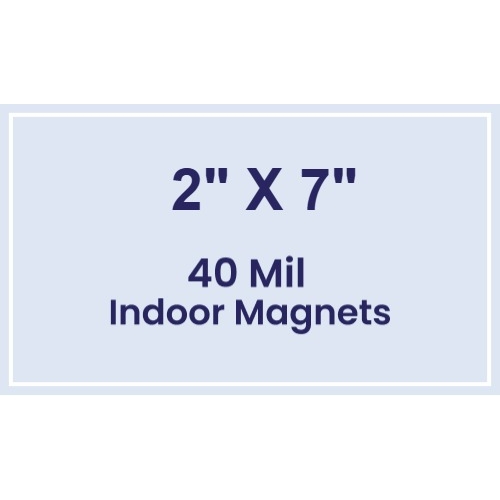 Magnet - 2x7 Square Corner - 40 Mil