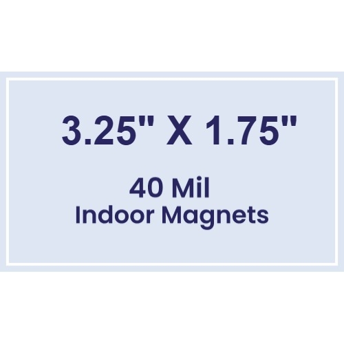 Magnet- 3.25x1.75 Square Corners - 40 Mil