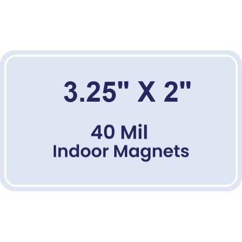 Magnet - 3.25x2 Round Corners - 40 Mil