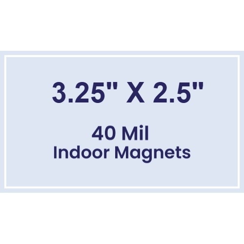 Magnet - 3.25x2.5 Square Corners - 40 Mil
