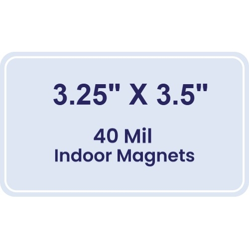 Magnet - 3.25x3.5 Round Corners - 40 Mil