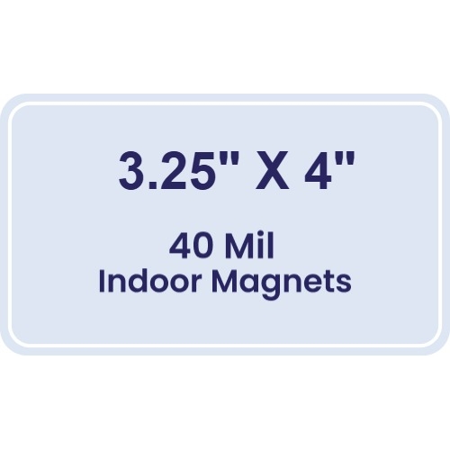 Magnet - 3.25x4 Round Corners - 40 Mil