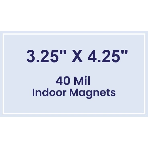Magnet - 3.25x4.25 Square Corners - 40 Mil
