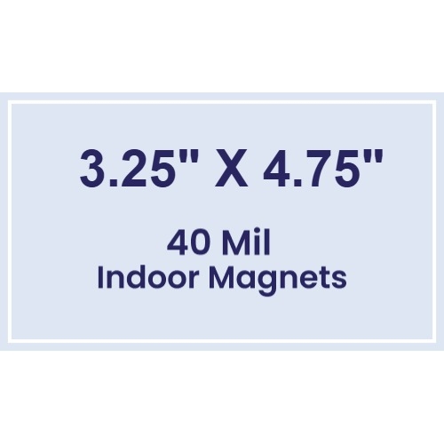Magnet - 3.25x4.75 Square Corners - 40 Mil
