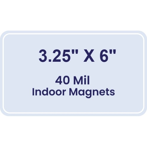 Magnet - 3.25x6 Round Corners - 40 Mil