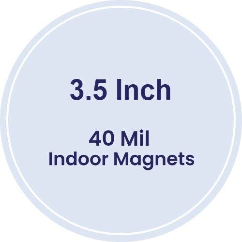 Magnet - 3.5 Inch Diameter Circle - 40 Mil