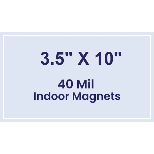 Magnet - 3.5x10 Square Corners - 40 Mil