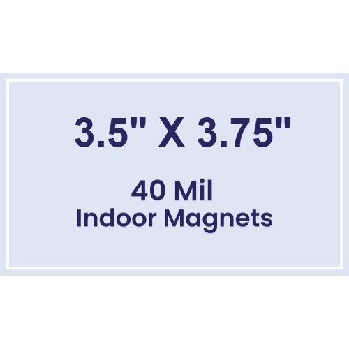Magnet - 3.5x3.75 Square Corners - 40 Mil