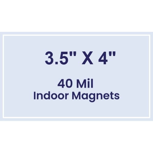 Magnet - 3.5x4 Square Corners - 40 Mil