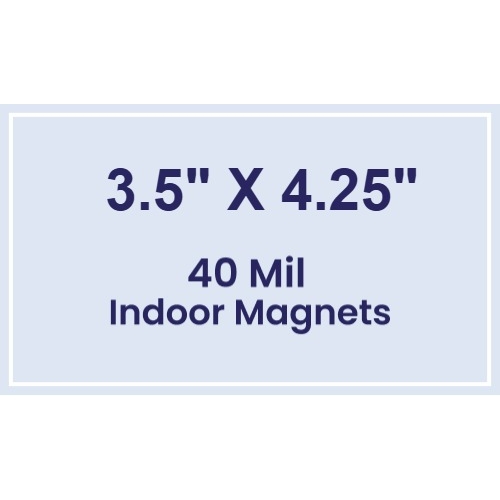 Magnet - 3.5x4.25 Square Corner - 40 Mil