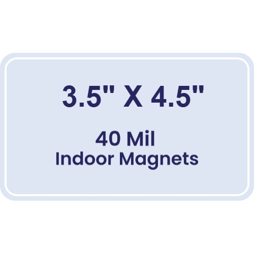 Magnet - 3.5x4.5 Round Corners - 40 Mil