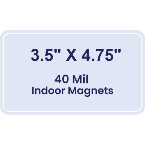 Magnet - 3.5x4.75 Round Corners - 40 Mil