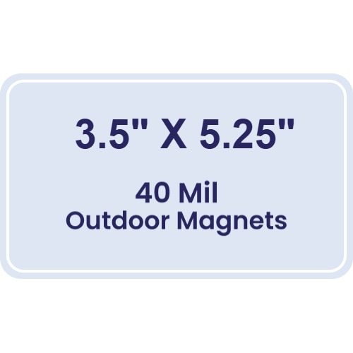 Magnet - 3.5x5.25 Round Corners - 40 Mil - Outdoor Safe