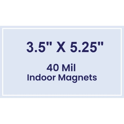 Magnet - 3.5x5.25 Square Corners - 40 Mil
