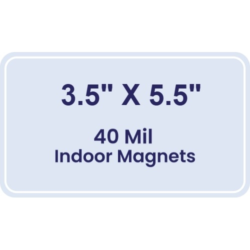 Magnet - 3.5x5.5 Round Corners - 40 Mil