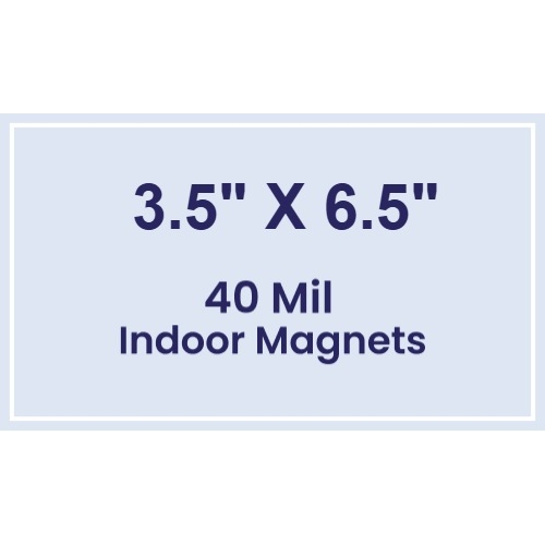 Magnet - 3.5x6.5 Square Corners - 40 Mil