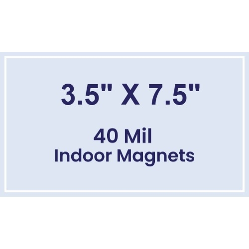 Magnet - 3.5x7.5 Square Corners - 40 Mil