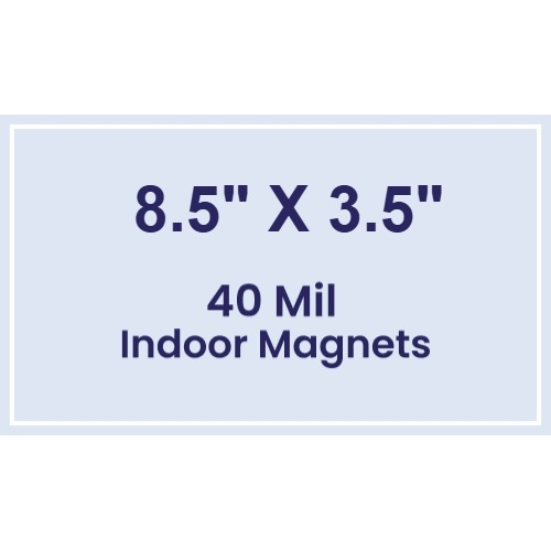 Magnet - 8.5x3.5 Square Corners - 40 Mil