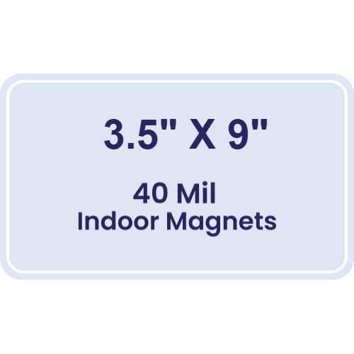 Magnet - 3.5x9 Round Corners - 40 Mil