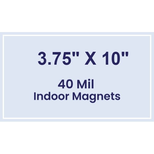Magnet - 3.75x10 Square Corners - 40 Mil