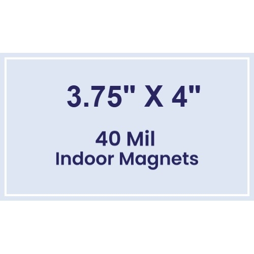 Magnet - 3.75x4 Square Corners - 40 Mil