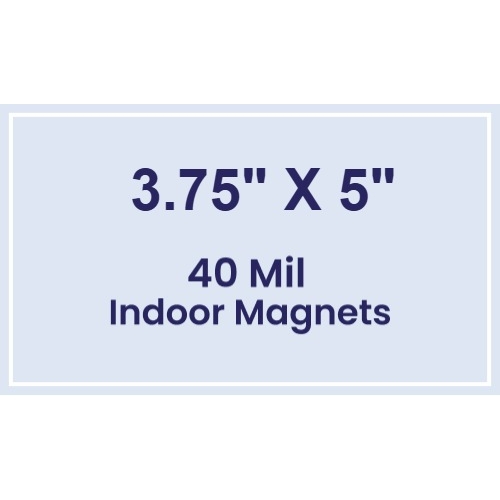 Magnet - 3.75x5 Square Corners - 40 Mil