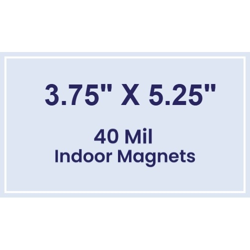 Magnet - 3.75x5.25 Square Corners - 40 Mil