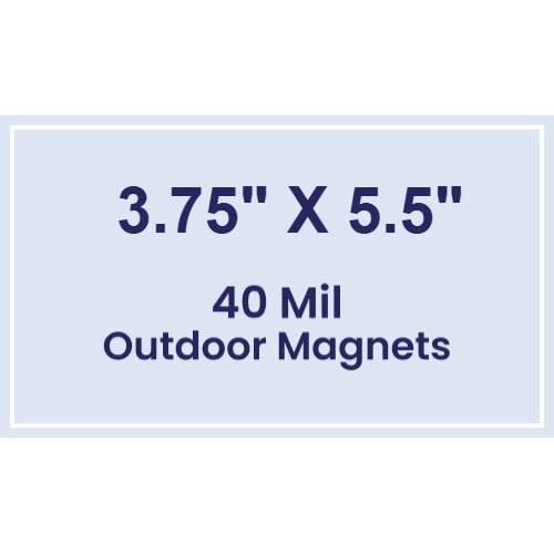 Magnet - 3.75x5.5 Square Corners - 40 Mil - Outdoor Safe