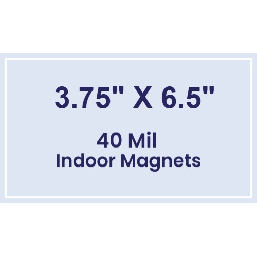 Magnet - 3.75x6.5 Square Corners - 40 Mil