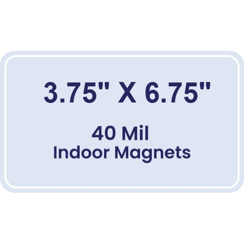 Magnet - 3.75x6.75 Round Corners - 40 Mil