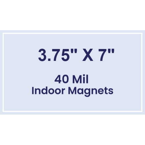 Magnet - 3.75x7 Square Corners - 40 Mil