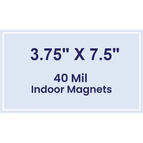 Magnet - 3.75x7.5 Square Corners - 40 Mil