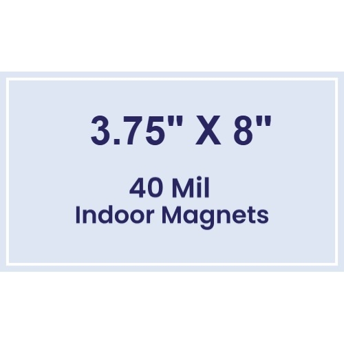 Magnet - 3.75x8 Square Corners - 40 Mil