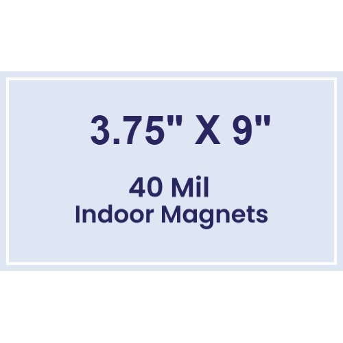 Magnet - 3.75x9 Square Corners - 40 Mil