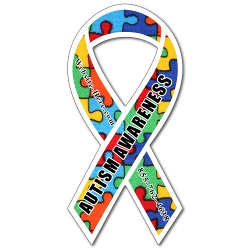 Magnet- 3.8x8 Awareness Ribbon - 40 Mil