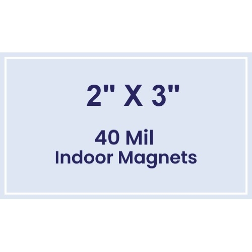 Magnet- 2x3 Square Corners - 40 Mil