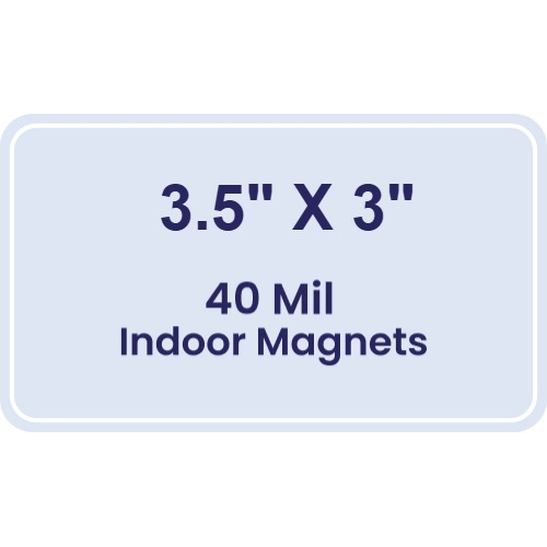 Magnet - 3.5x3 Round Corners - 40 Mil