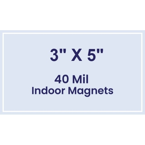 Magnet - 3x5 Square Corners - 40 Mil