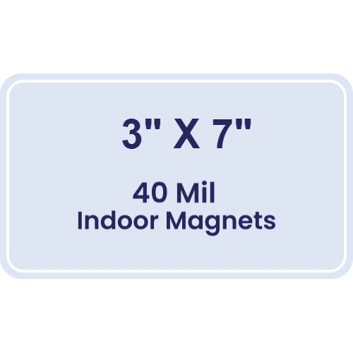 Magnet - 3x7 Round Corners - 40 Mil