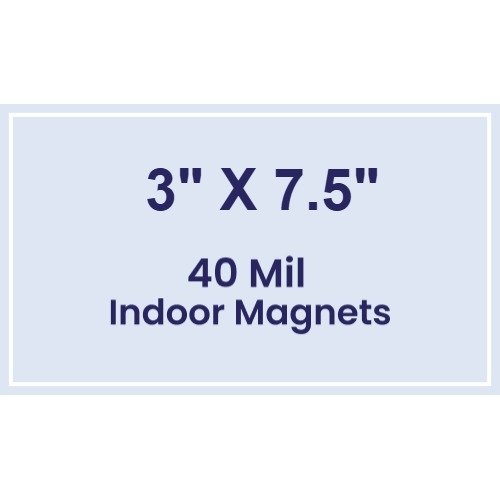 Magnet - 3x7.5 Square Corners - 40 Mil