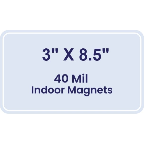 Magnet - 3x8.5 Rounded Corners - 40 Mil