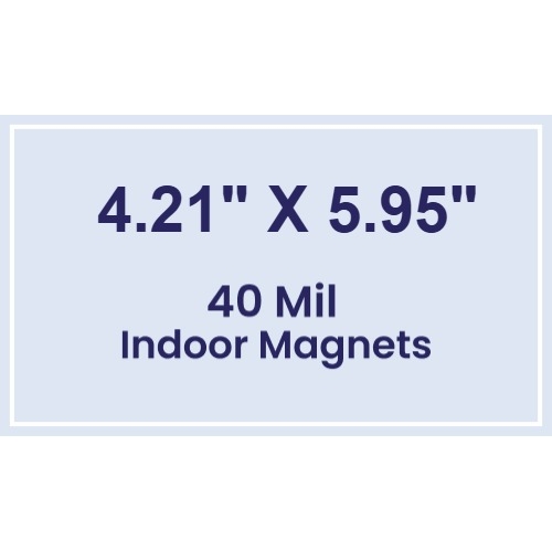 Magnet - 4.21x5.95 Square Corners - 40 Mil